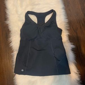 Athleta 36B Dark Gray Racerback Bra Top